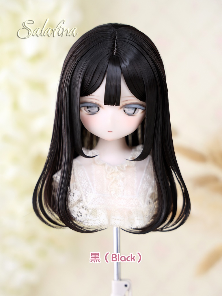 [Salafina]8~9インチMDD,DDサイズドール用手つくりロング造形ドールウィッグ「MIKA」dollwig