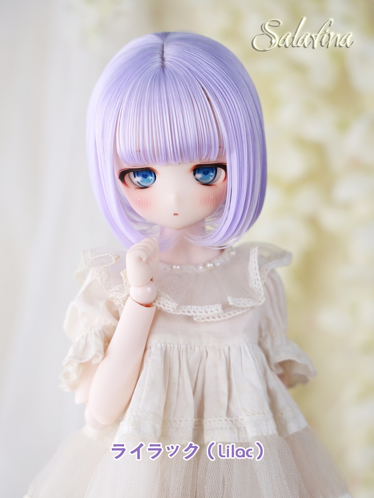  [Salafina]8~9インチMDD,DDサイズドール用手つくりショートボブ造形ウィッグdollwig