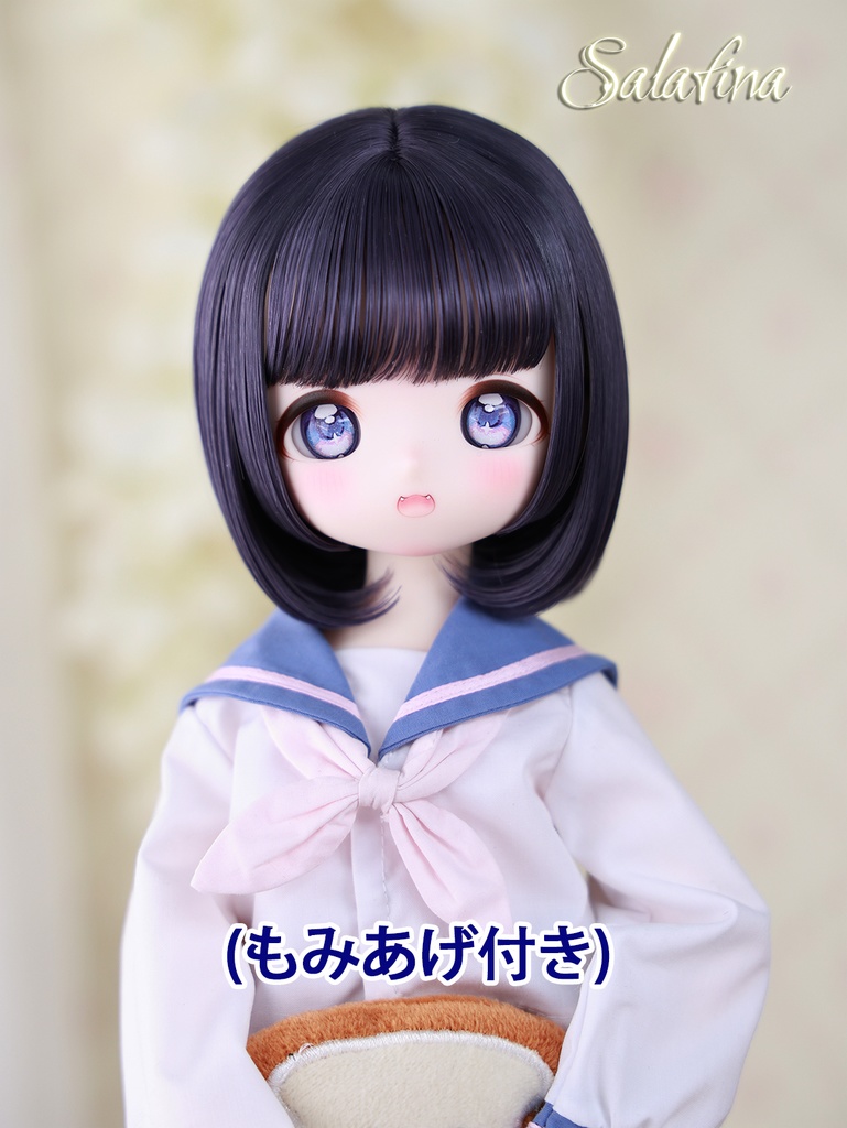  [Salafina]8~9インチMDD,DDサイズドール用手つくりショートボブ造形ウィッグdollwig