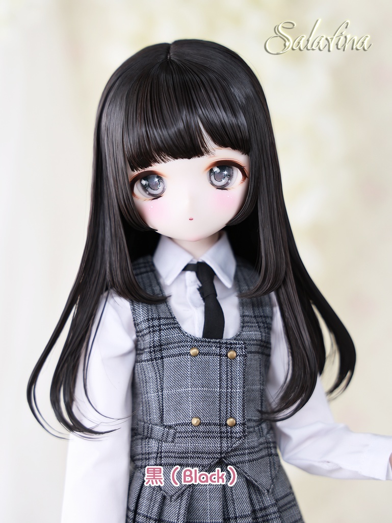[Salafina]8~9インチMDD,DDサイズドール用手つくりロング造形ドールウィッグ「ITUKI」dollwig