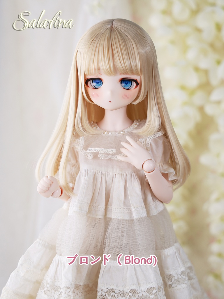 [Salafina]8~9インチMDD,DDサイズドール用手つくりロング造形ドールウィッグ「ITUKI」dollwig
