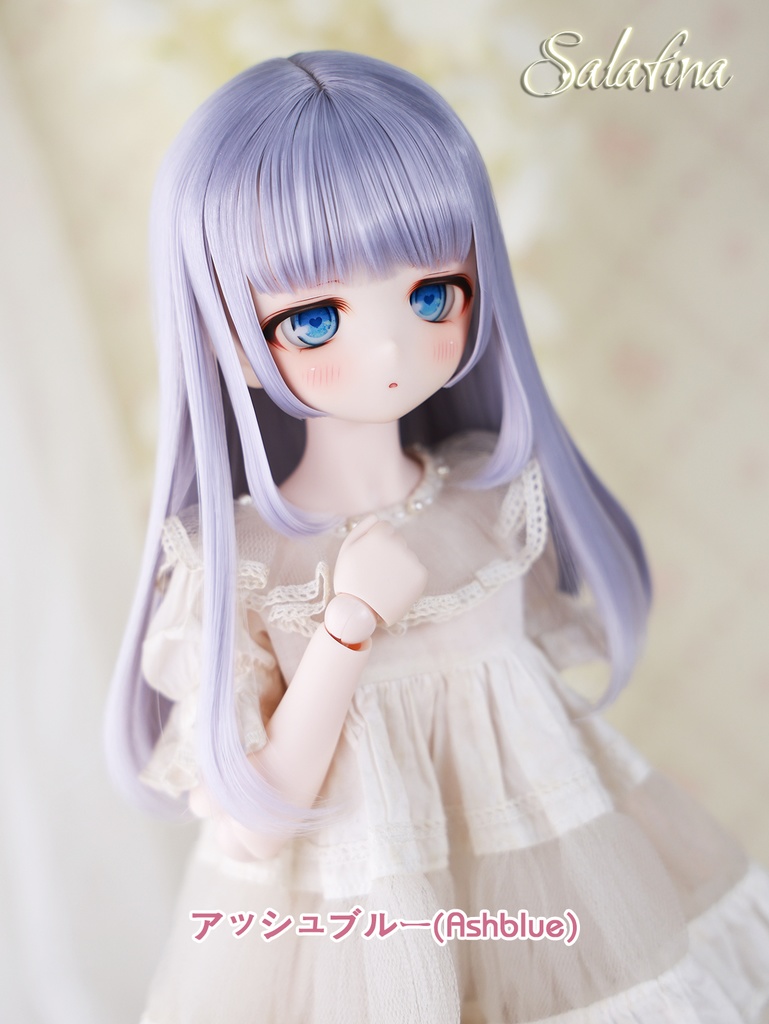 [Salafina]8~9インチMDD,DDサイズドール用手つくりロング造形ドールウィッグ「ITUKI」dollwig