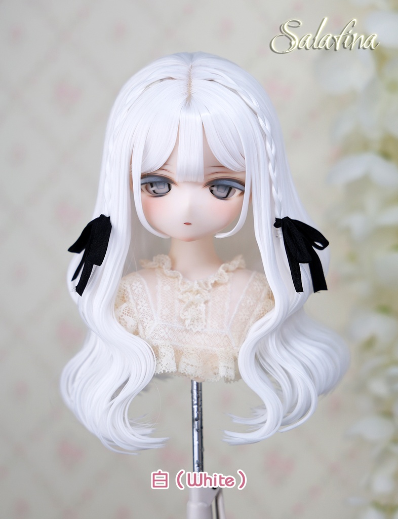 [Salafina]1/4と1/6サイズ（17－19cm)サイズドール用手つくりロング造形ドールウィッグ「ARIA」dollwig