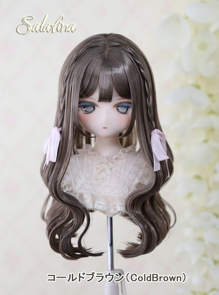 [Salafina]8~9インチMDD,DDサイズドール用手つくりロング造形ドールウィッグ「ARIA」dollwig
