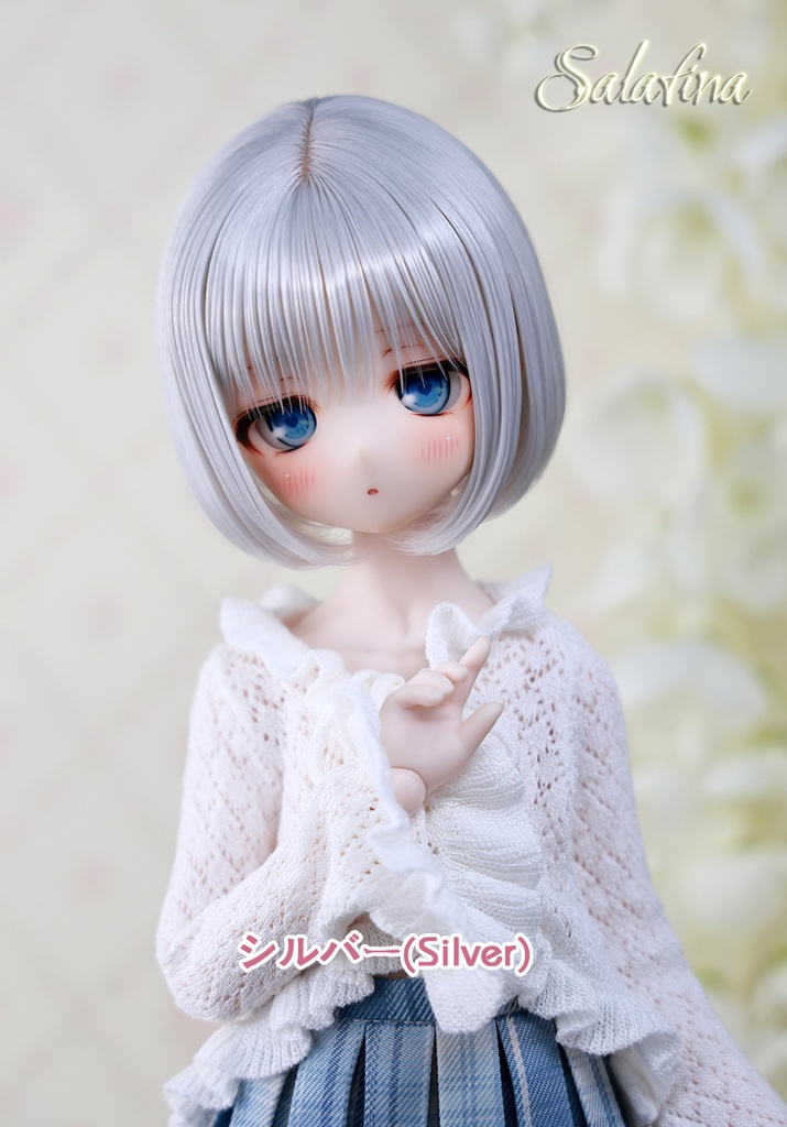 [Salafina]8~9インチMDD,DDサイズドール用手つくりショートカット造形ドールウィッグ「NAMI」dollwig