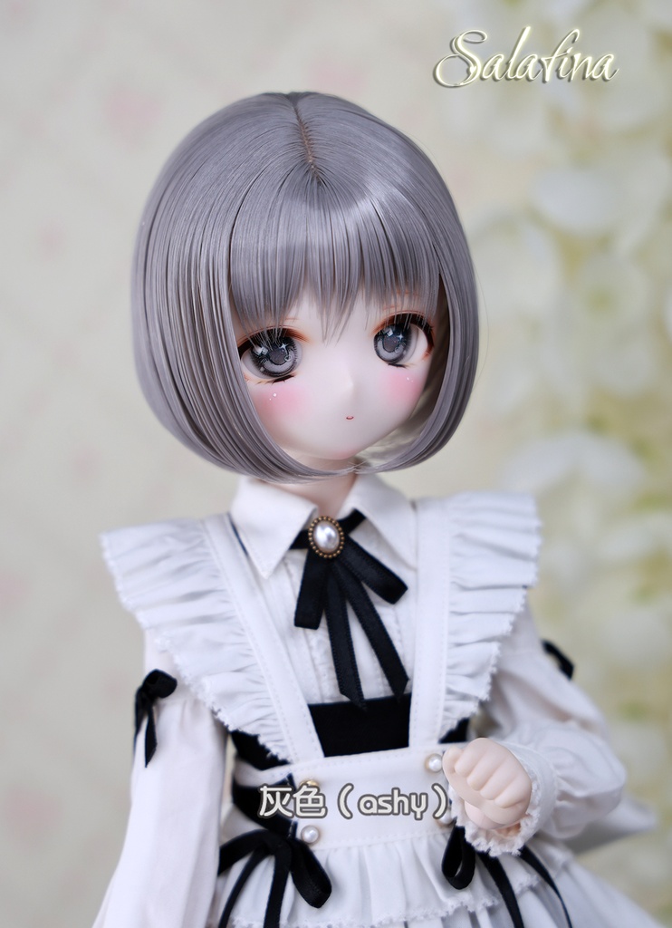 [Salafina]8~9インチMDD,DDサイズドール用手つくりショートカット造形ドールウィッグ「NAMI」dollwig