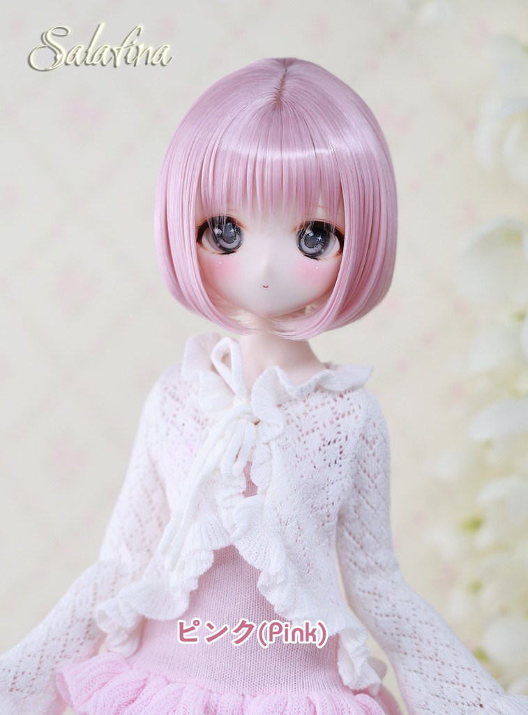 [Salafina]8~9インチMDD,DDサイズドール用手つくりショートカット造形ドールウィッグ「NAMI」dollwig