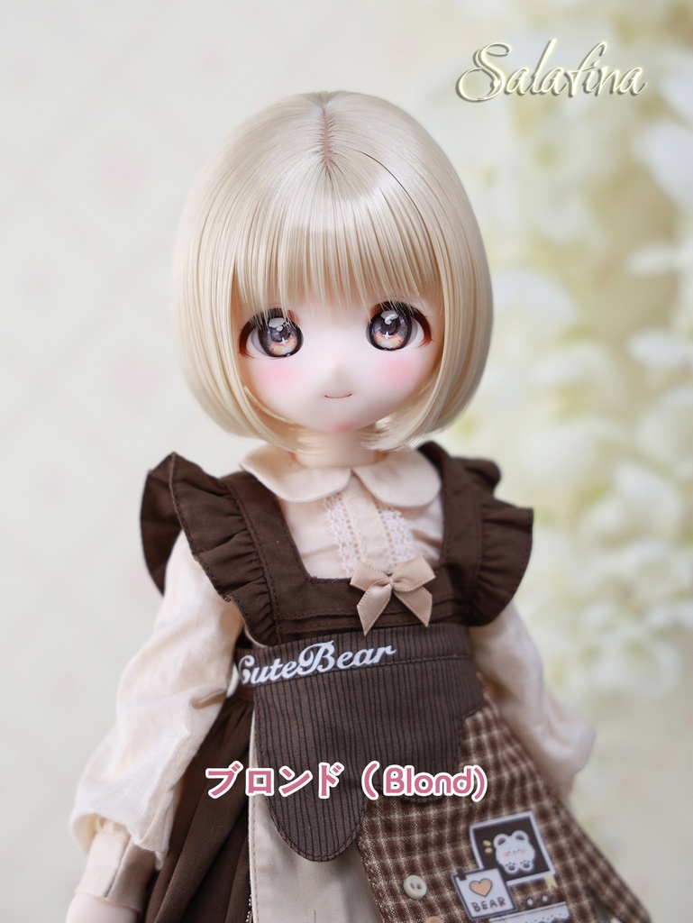 [Salafina]8~9インチMDD,DDサイズドール用手つくりショートカット造形ドールウィッグ「NAMI」dollwig