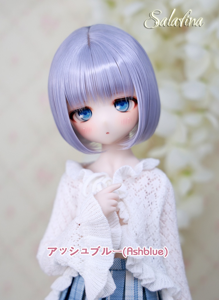 [Salafina]8~9インチMDD,DDサイズドール用手つくりショートカット造形ドールウィッグ「NAMI」dollwig