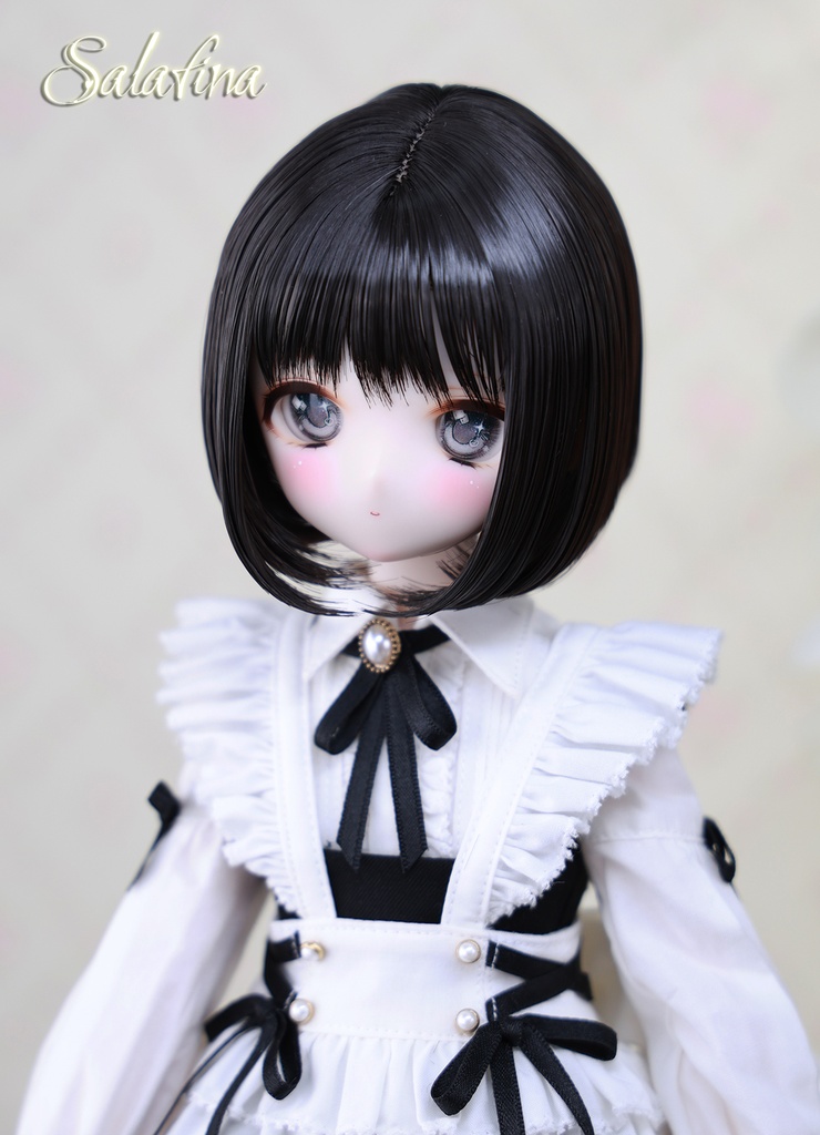 [Salafina]8~9インチMDD,DDサイズドール用手つくりショートカット造形ドールウィッグ「NAMI」dollwig