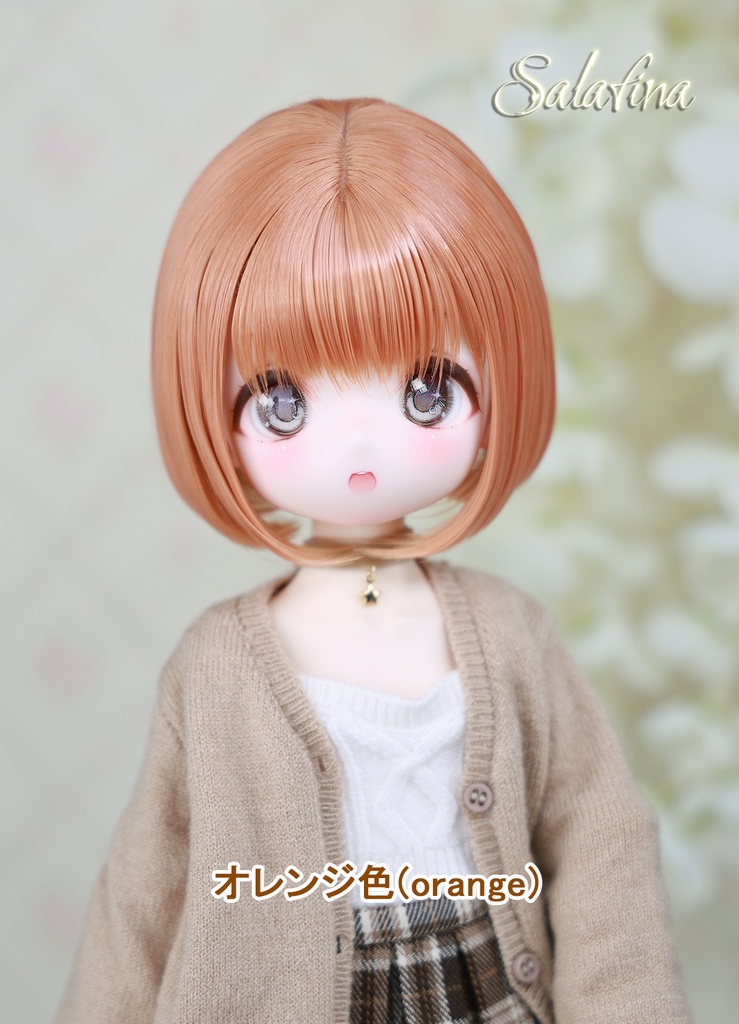 [Salafina]8~9インチMDD,DDサイズドール用手つくりショートカット造形ドールウィッグ「NAMI」dollwig