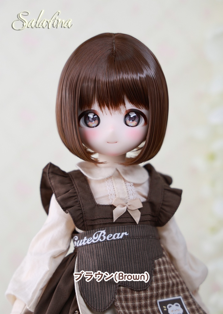 [Salafina]8~9インチMDD,DDサイズドール用手つくりショートカット造形ドールウィッグ「NAMI」dollwig