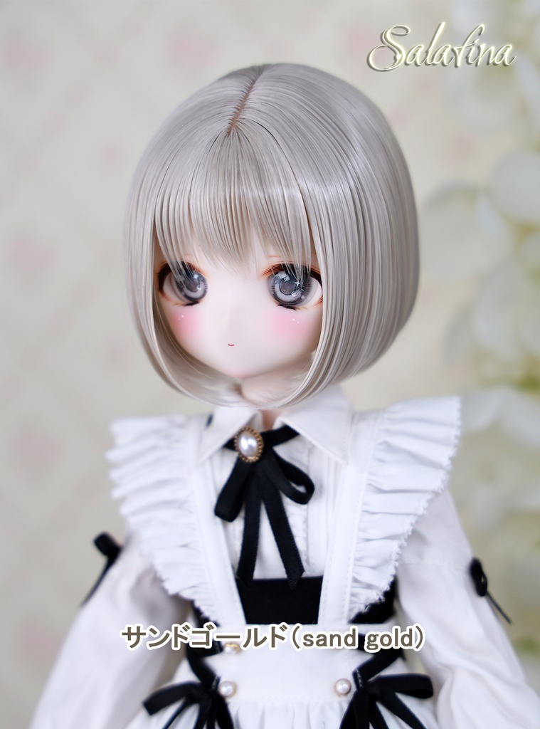 [Salafina]8~9インチMDD,DDサイズドール用手つくりショートカット造形ドールウィッグ「NAMI」dollwig