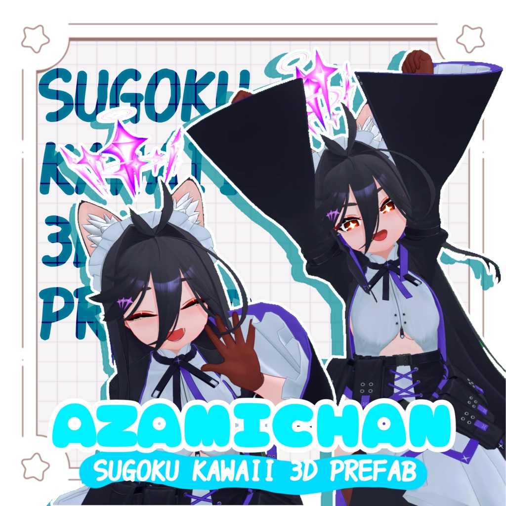 アザミちゃん＋表情セット【アザミさん用 ちび化Prefab】