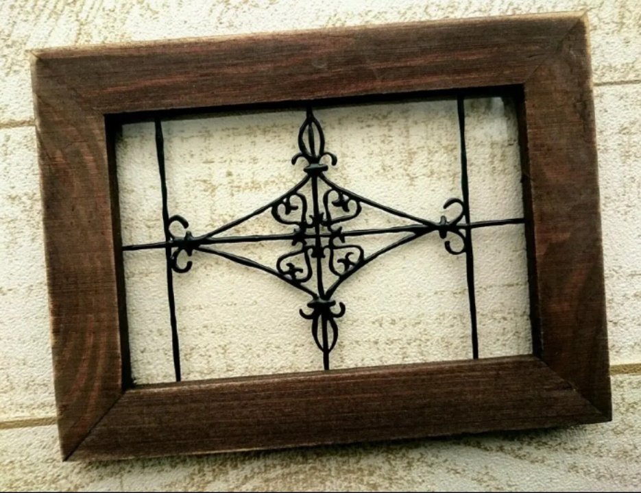 送料無料*ステンドグラス風フレーム*ワイヤー風・グラスデコ・イラスト・インテリア雑貨・ハンドメイド♪