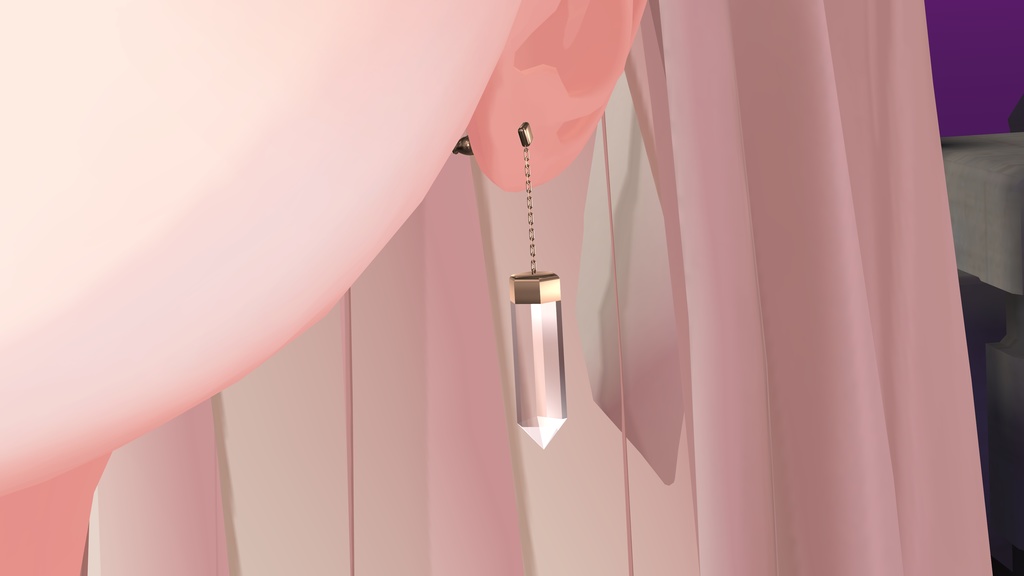 クリスタルイヤリング