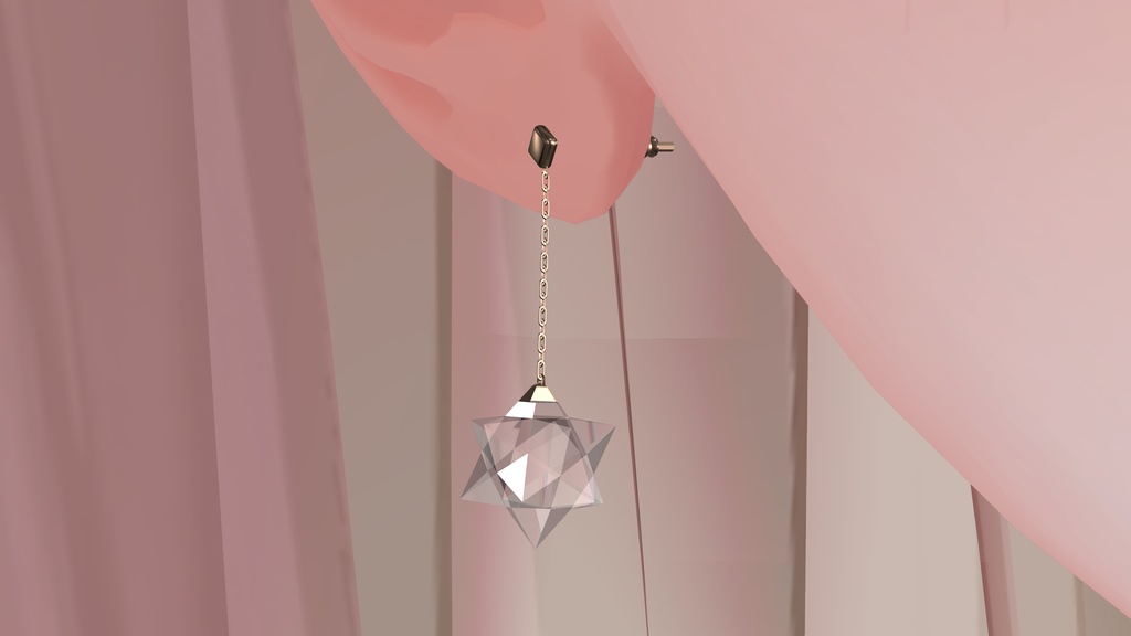 クリスタルイヤリング