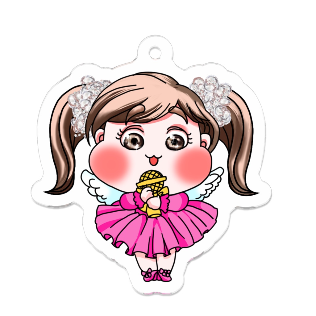 【咲希公認】咲希のアクリルキーホルダー★マイクを持つ咲希「今日はライブに来てくれてありがとう♡」