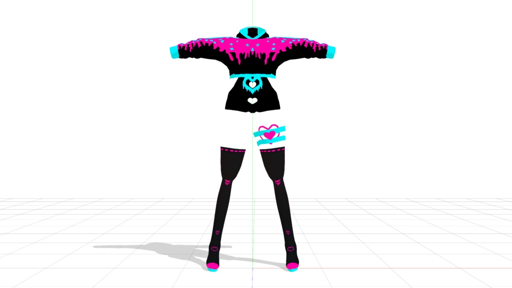 Neon Suit Set (for MMD)
