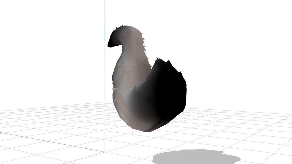 Fluffy cat tail (for MMD)