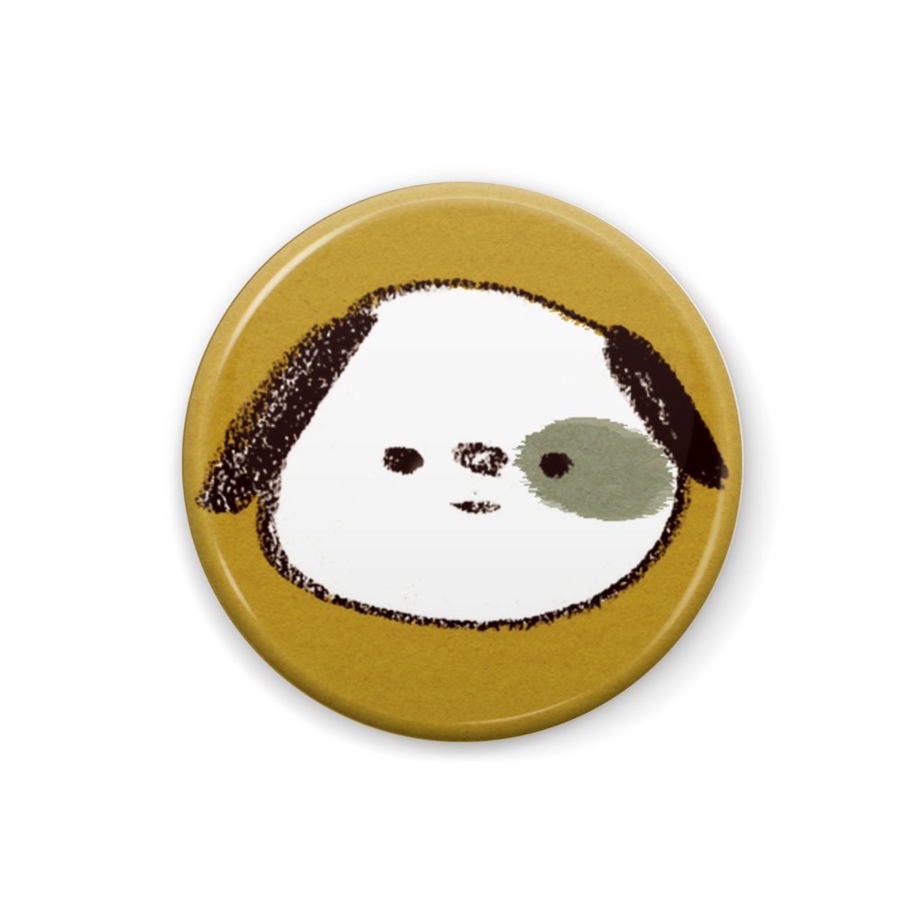 犬ちゃん缶バッチ