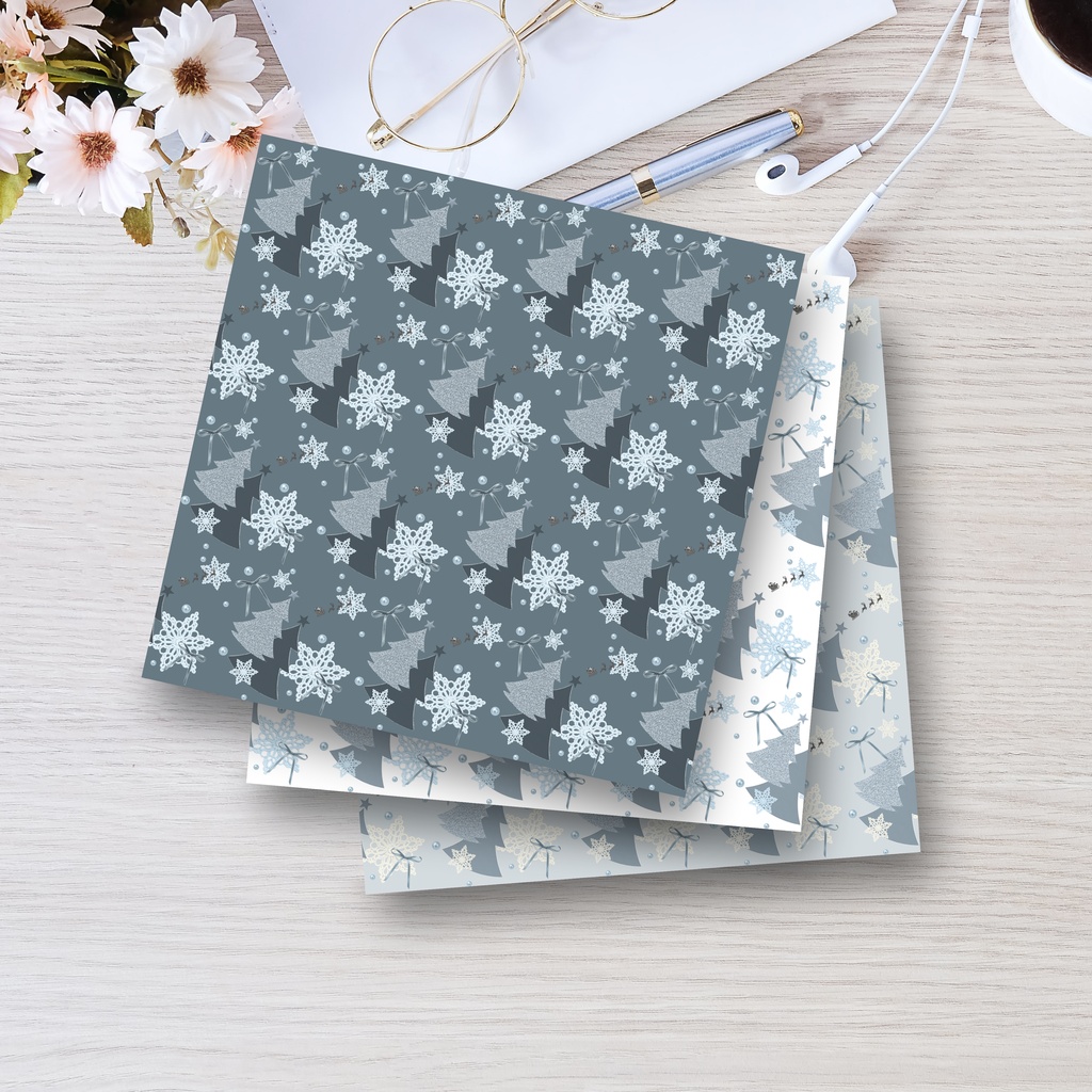 クリスマス🎄|デジタルペーパー9色セット|PNG&JPG