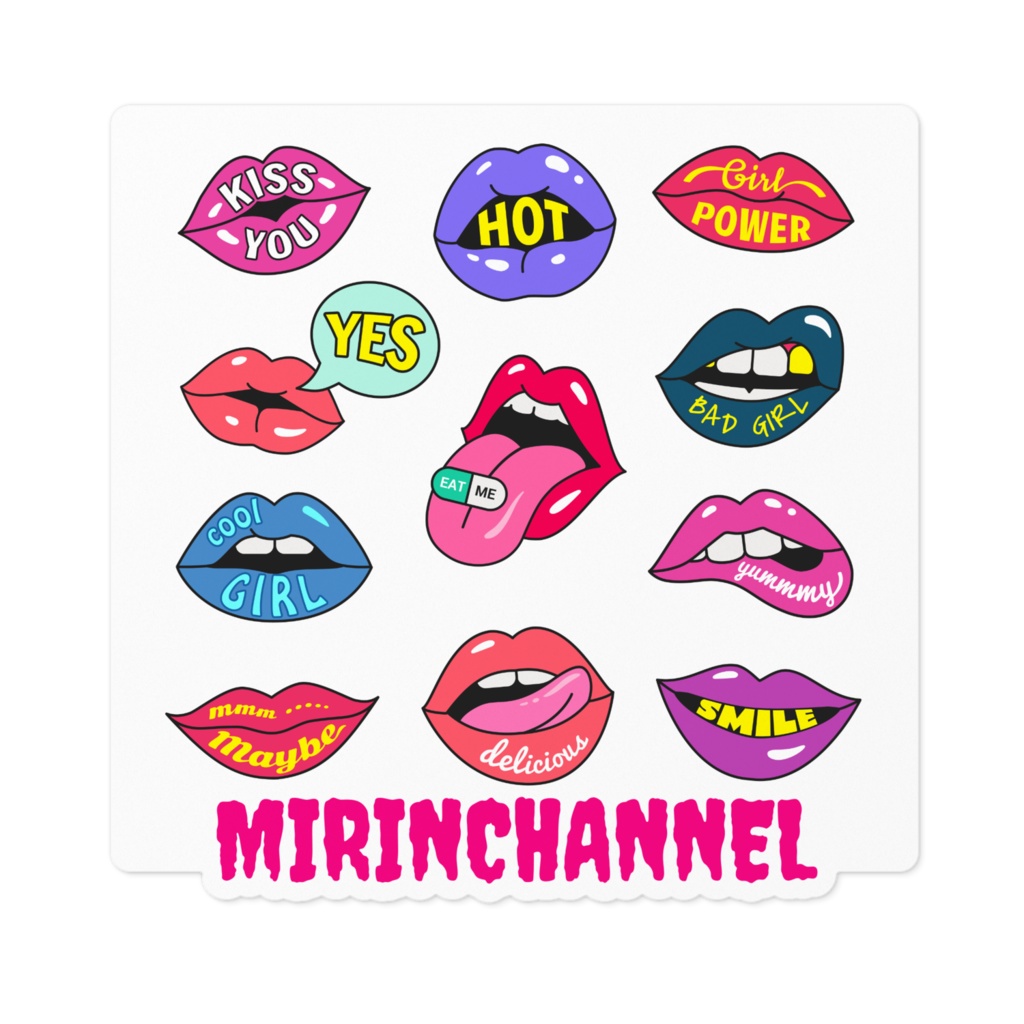 みりんちゃんねるステッカー Mirinchannel Booth