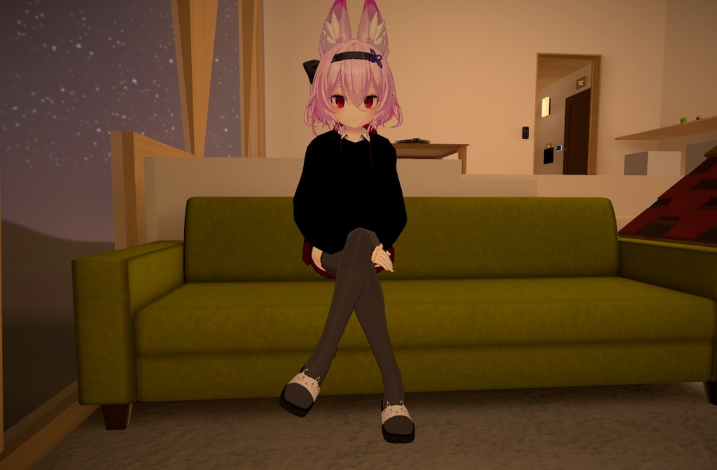 【VRChat向け3Dモデル】 Yukineko sandel