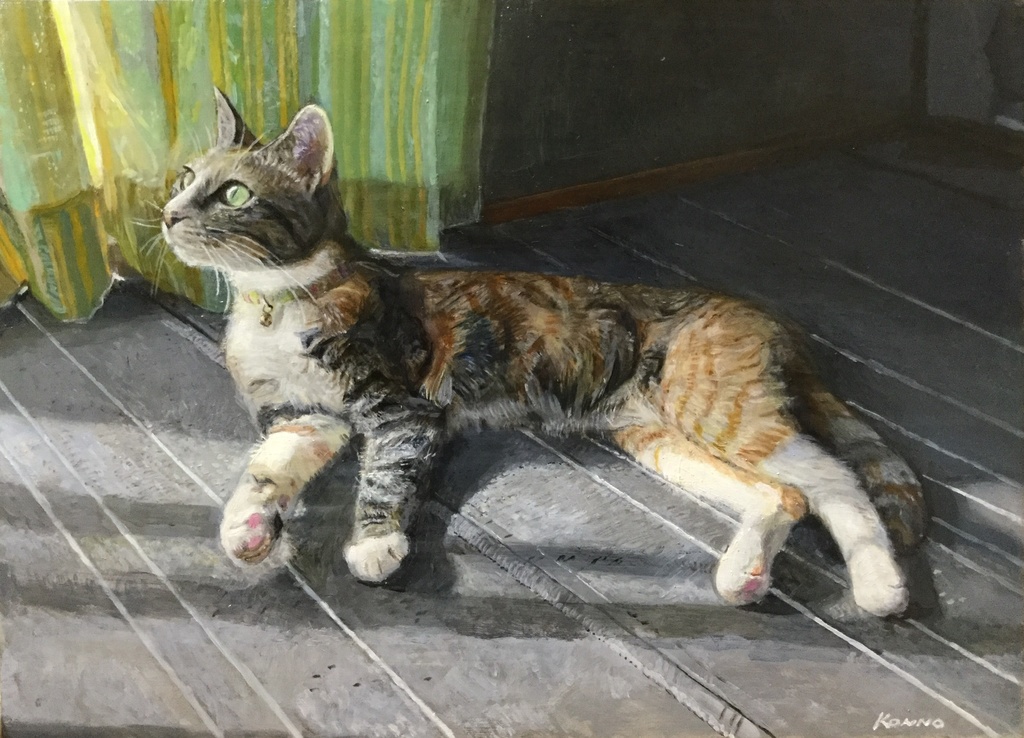 「花光」F4号 油彩