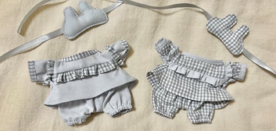 肩フリルパジャマセット