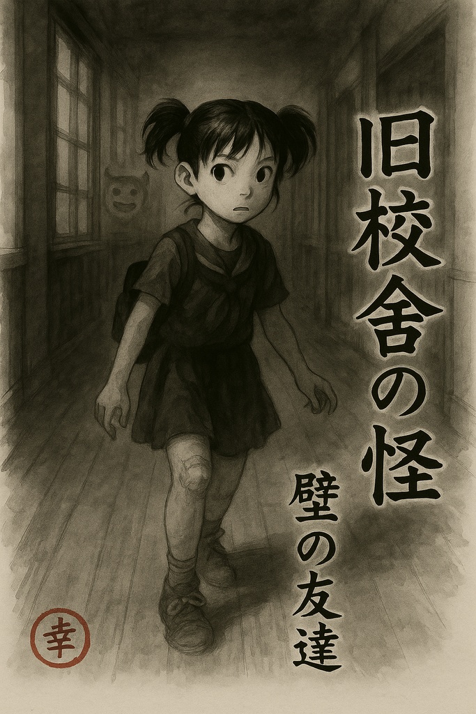 AI創作系「旧校舎の怪…壁の友達」