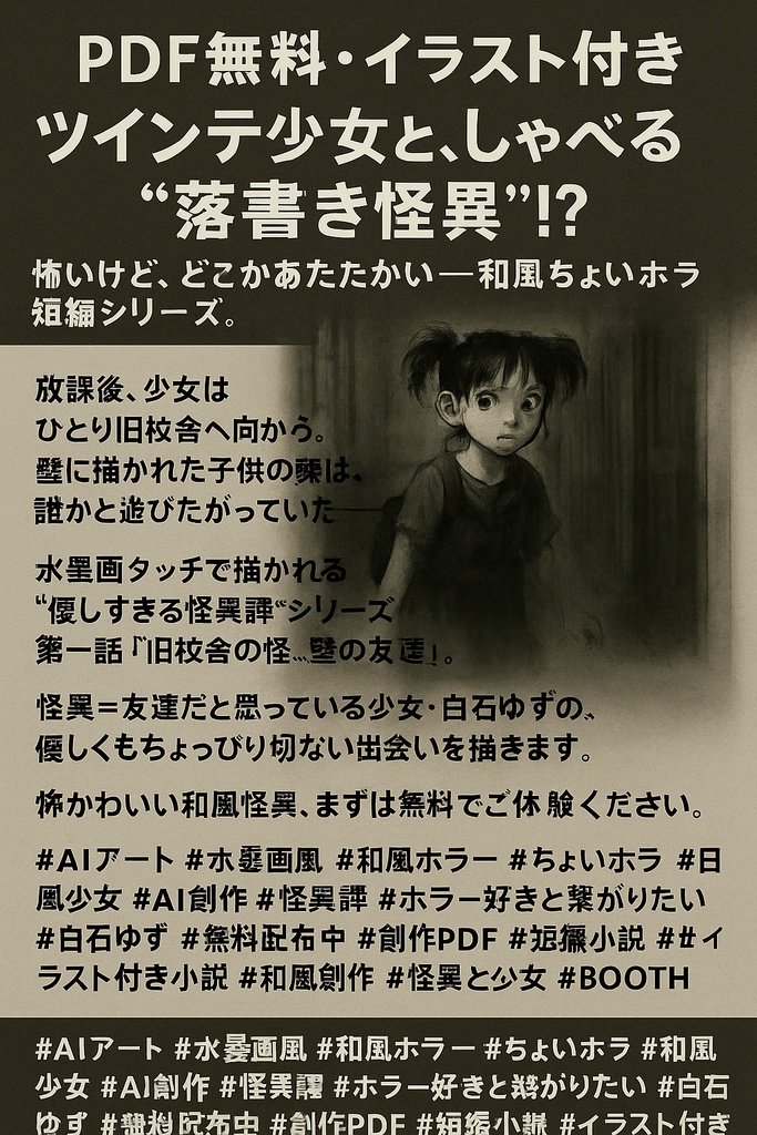 AI創作系「旧校舎の怪…壁の友達」