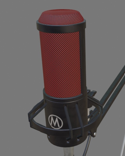マイク(赤)