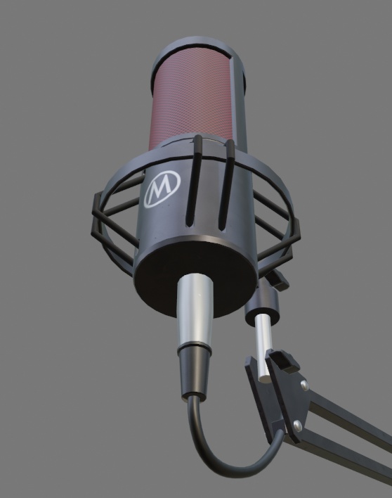 マイク(赤)
