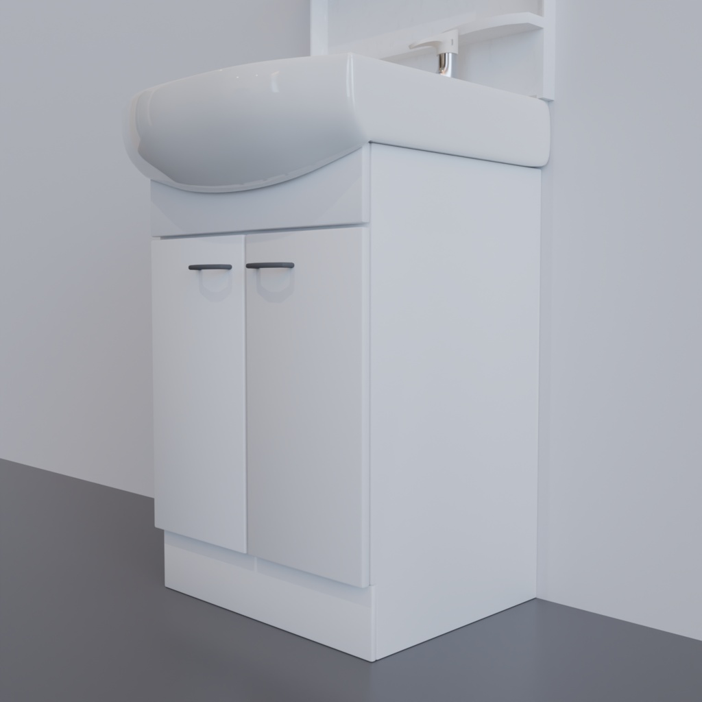 【3Dモデル】団地シリーズ:ユニット洗面台セット(bathroom sink)