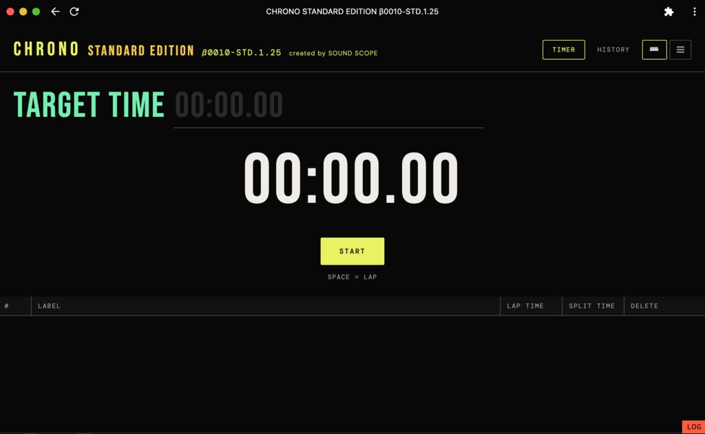 CHRONO Standard Edition