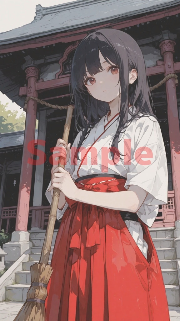 神無(かんな) 江戸に生きる巫女 高解像度画帖 “Kanna” — A Shrine Maiden Living in Edo High-Resolution Art Collection