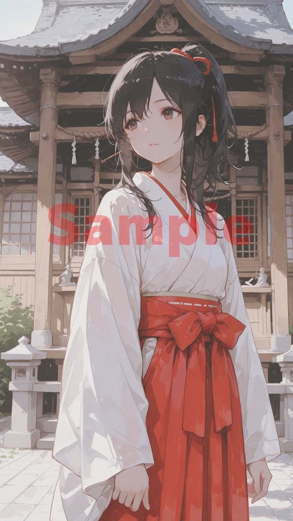 神無（かんな）　江戸に生きる巫女　高解像度画帖　“Kanna” — A Shrine Maiden Living in Edo High-Resolution Art Collection
