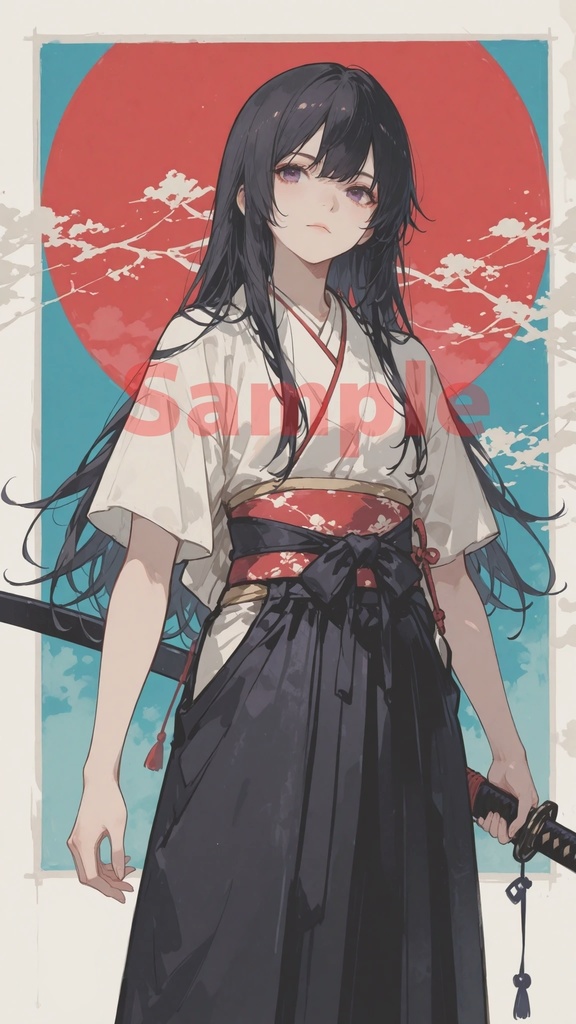 睦月（むつき）　江戸に生きる女侍　高解像度イラストパック