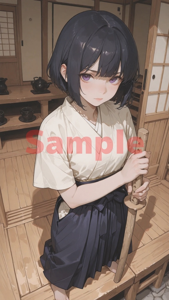 弥生(やよい) 江戸に生きる剣術師範代 高解像度画帖 “Yayoi” — A Swordsmanship Instructor Living in Edo High-Resolution Art Collection