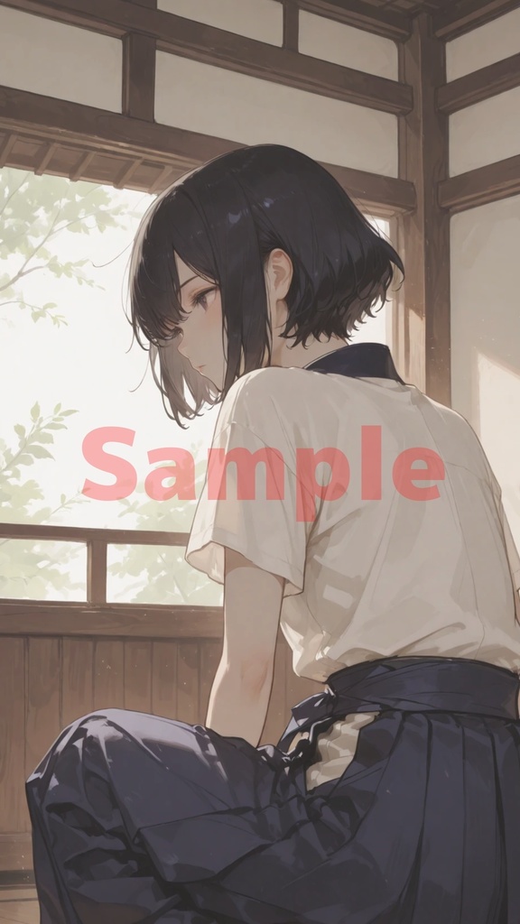 弥生（やよい）　江戸に生きる剣術師範代　高解像度画帖　“Yayoi” — A Swordsmanship Instructor Living in Edo High-Resolution Art Collection