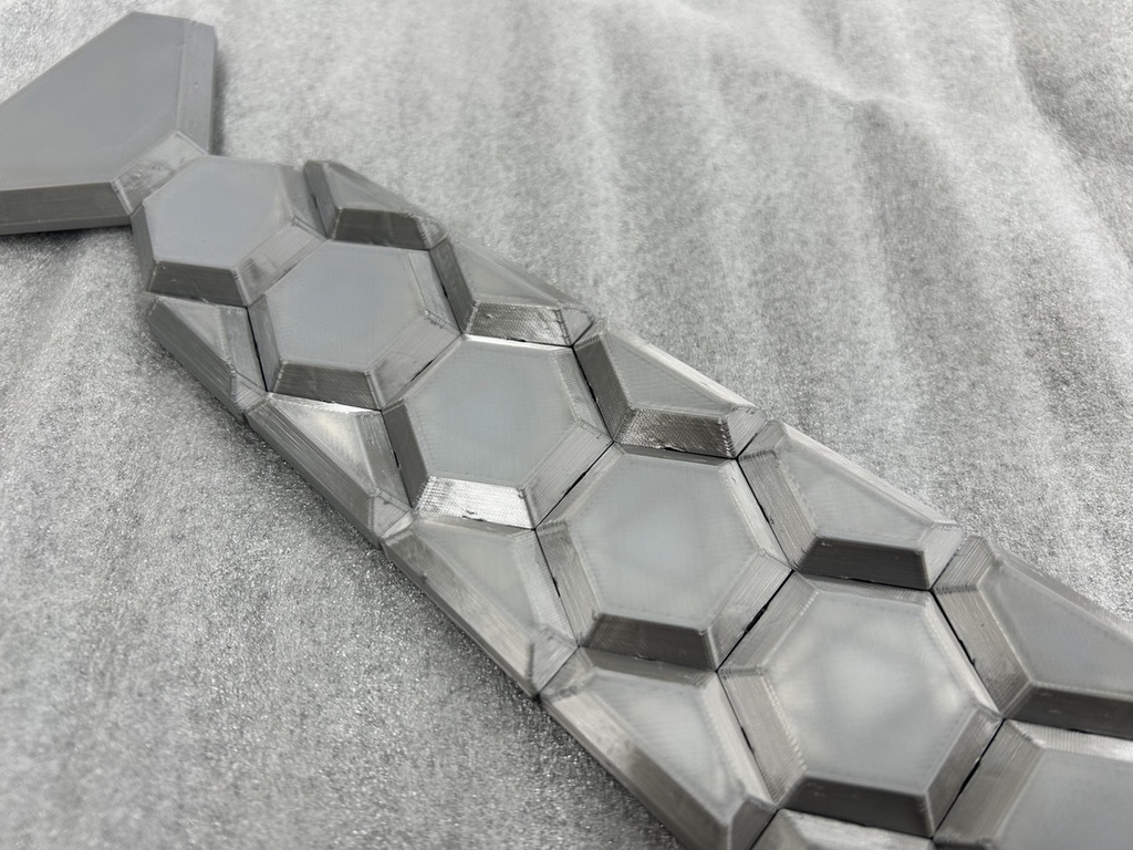 ヘックス ネクタイ シルバー