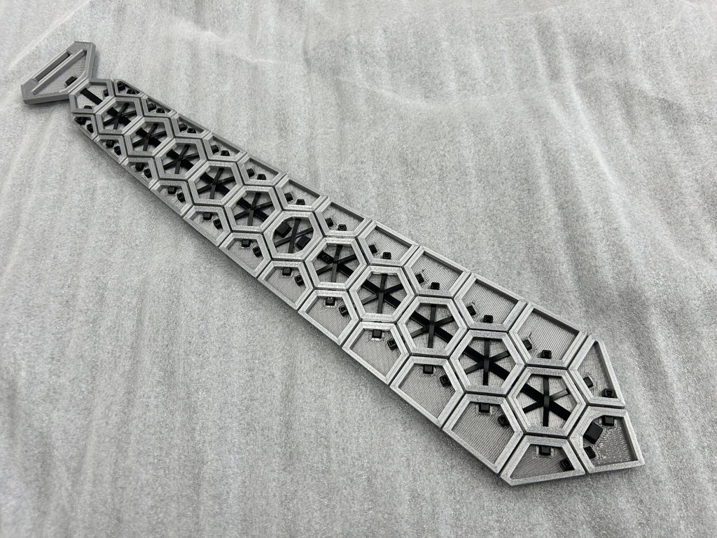 ヘックス ネクタイ シルバー