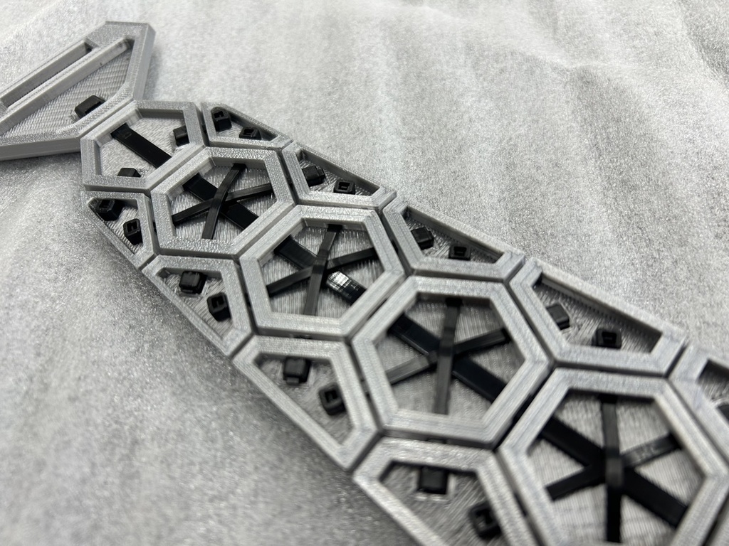 ヘックス ネクタイ シルバー