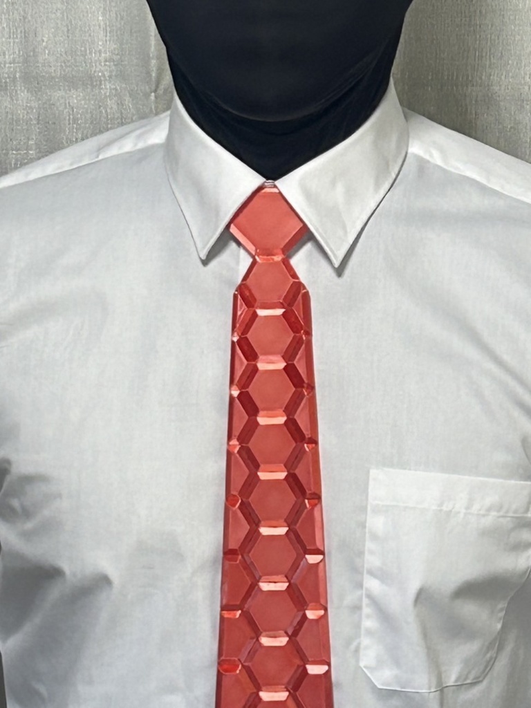 HEXネクタイ ゴールド×オレンジ