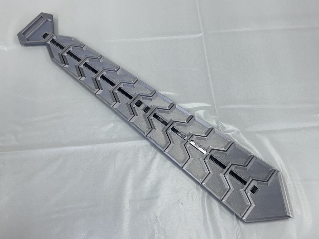 HEXネクタイ ブラック+シルバー