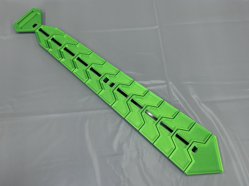 HEXネクタイ ブラック+グリーン