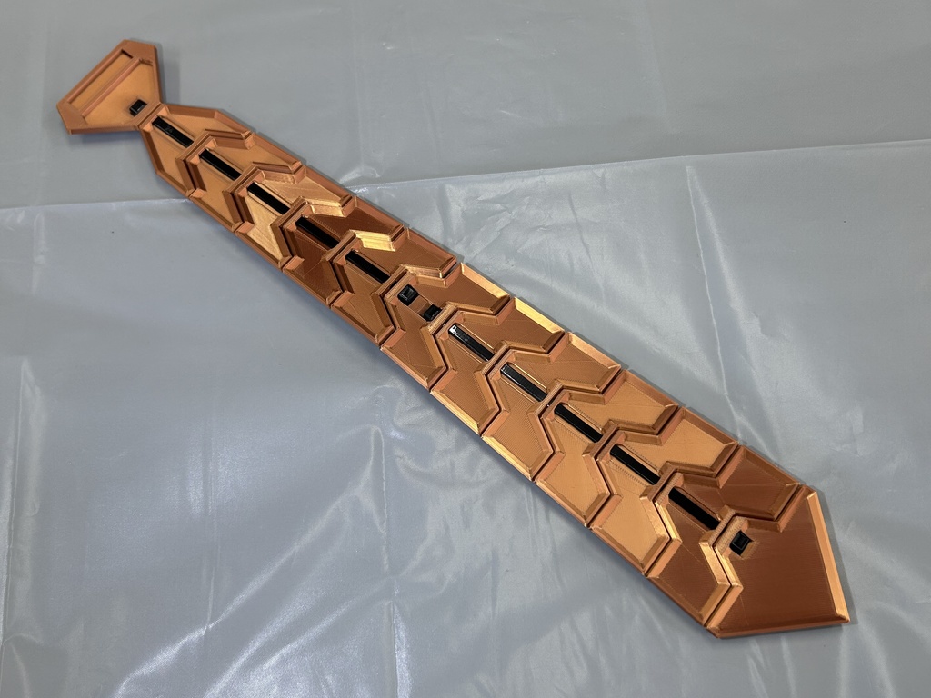 HEXネクタイ ブラック+オレンジ