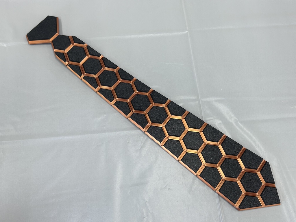 HEXネクタイ ブラック+オレンジ