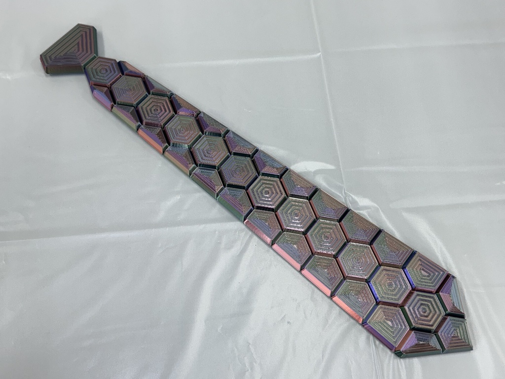 HEXネクタイ　ビスマス